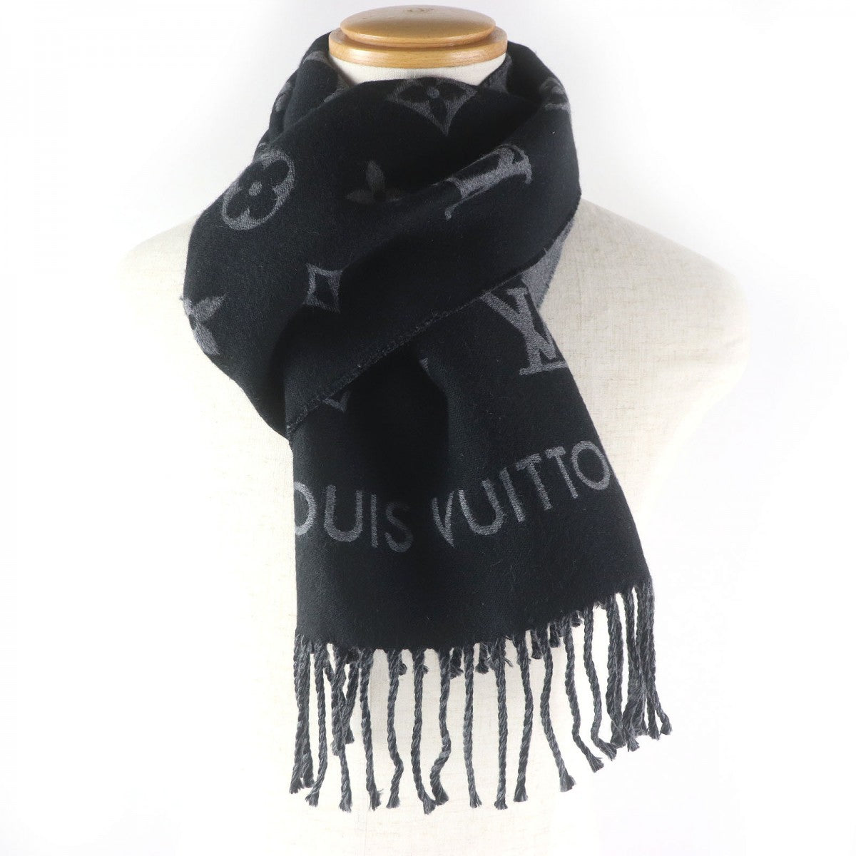 Louis Vuitton Scarf M79225 ns Monogram Wool Apparel