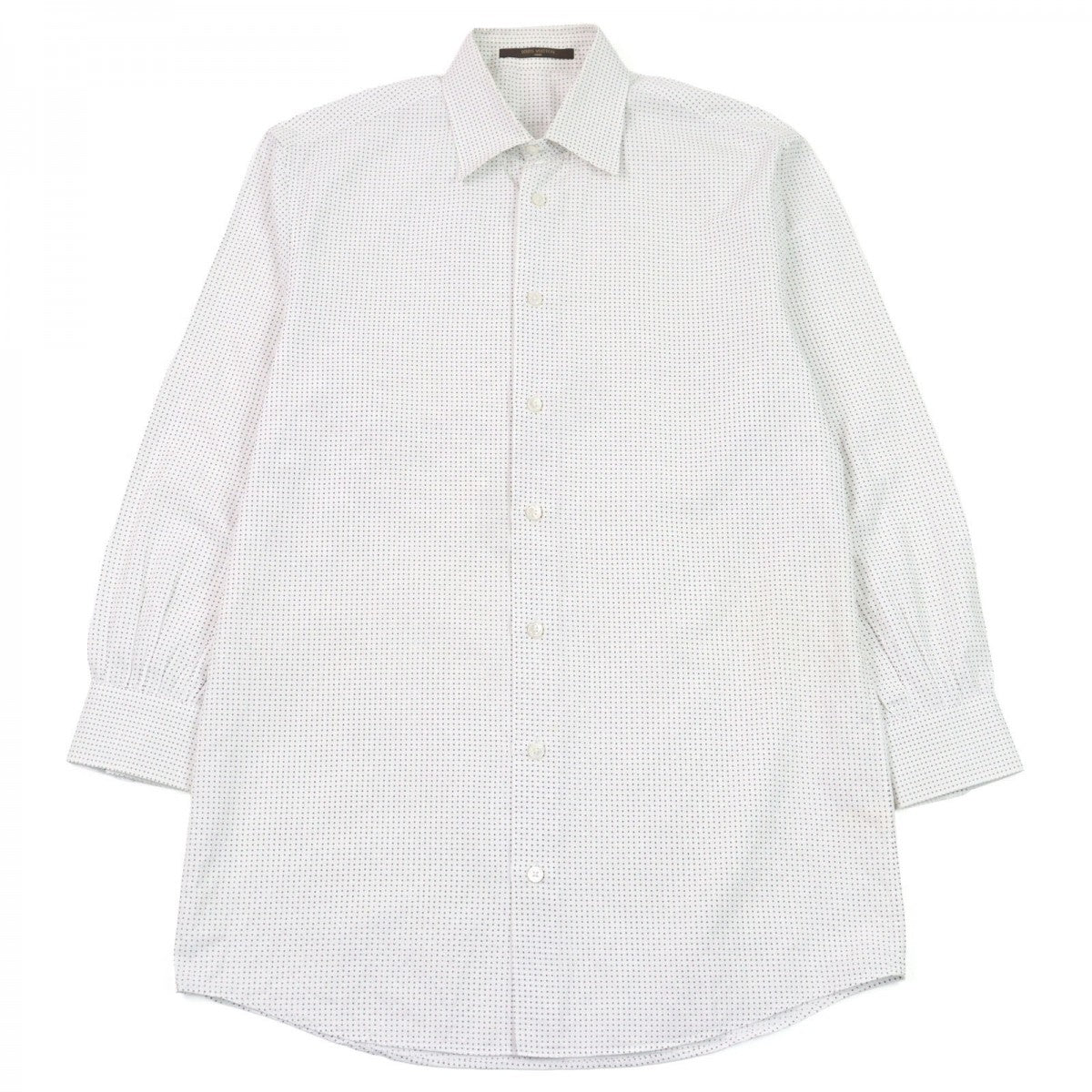 Louis Vuitton Long sleeve shirt Dot Pattern Cotton White Apparel