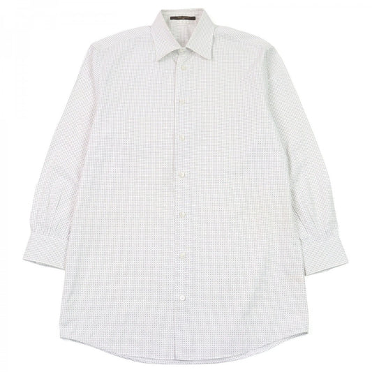 Louis Vuitton Long sleeve shirt Dot Pattern Cotton White Apparel