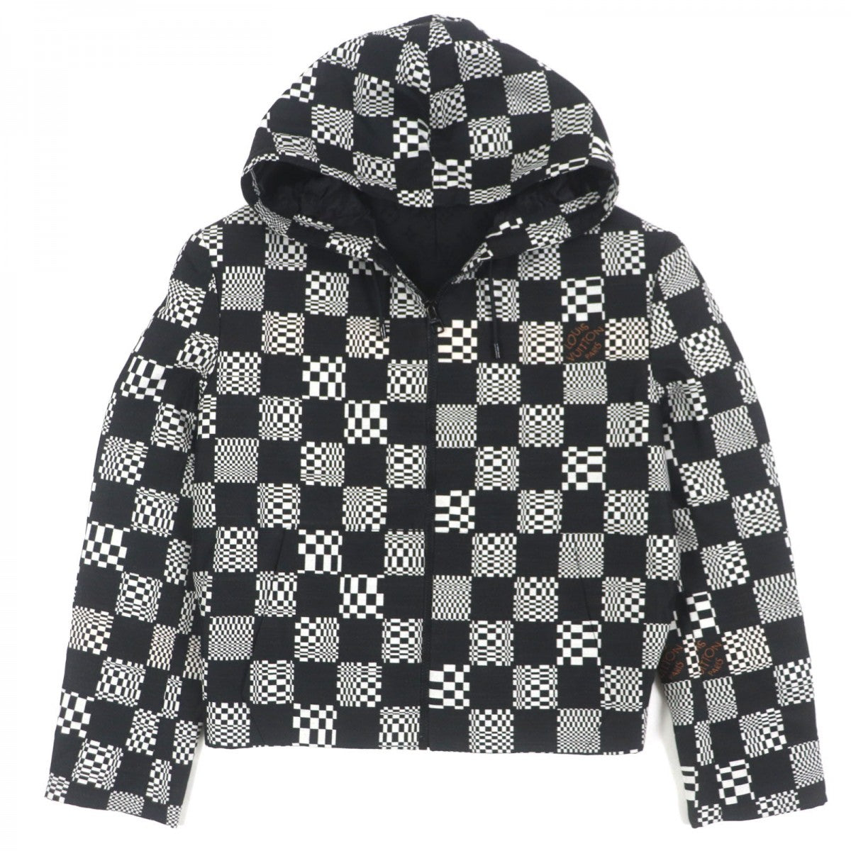 Louis Vuitton Jacket HKB90W Wool Black White Apparel