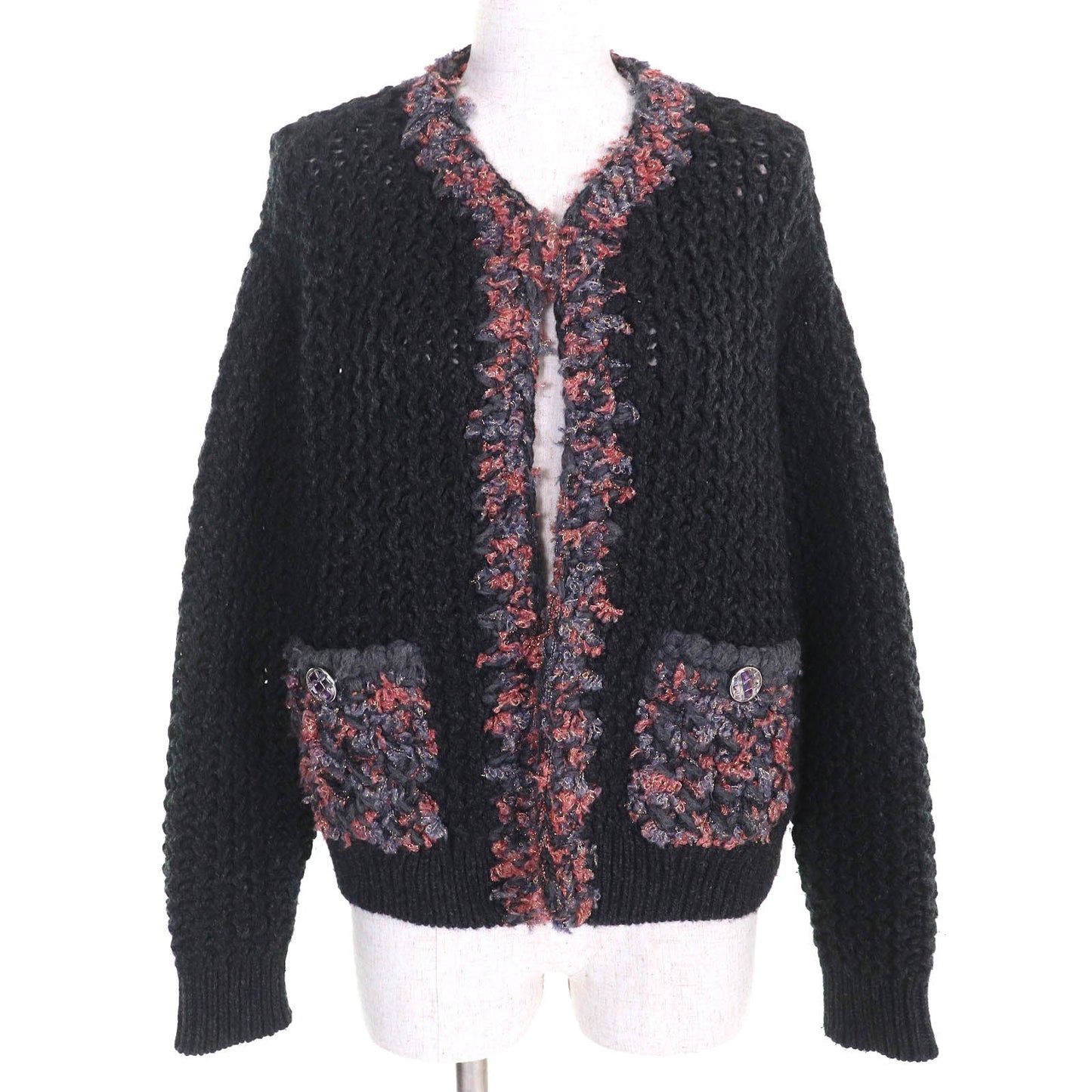 Chanel COCO Mark Jewel Button Cashmere Cardigan