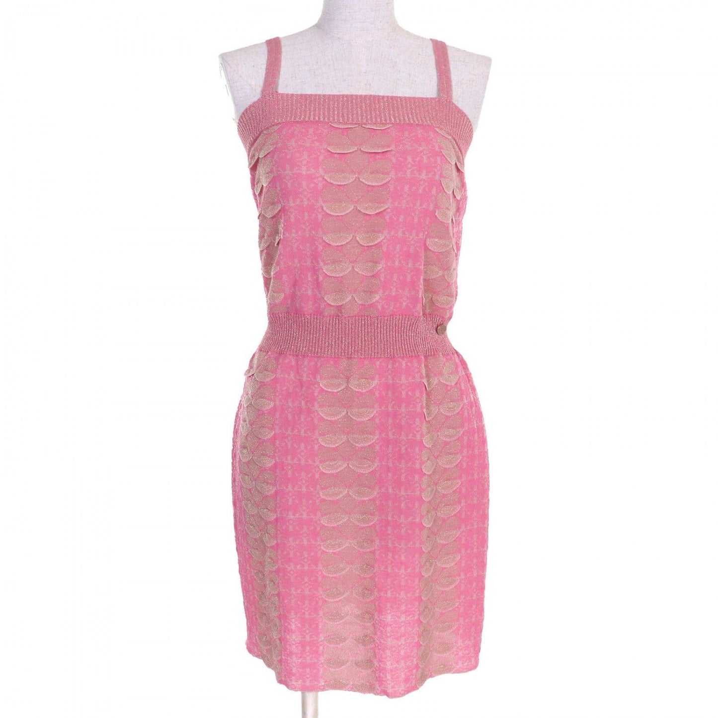 Chanel one piece Nylon 36 Pink Handbag