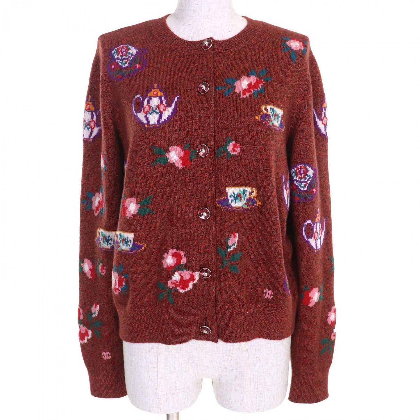 Chanel cardigan cashmere 42 Multicolor Brown Handbag
