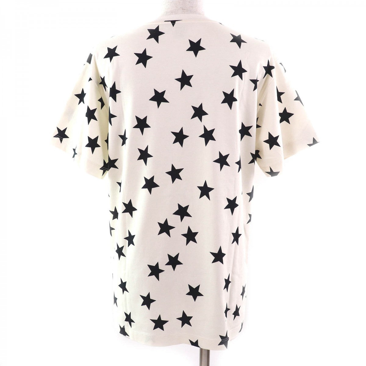 Louis Vuitton Short sleeve T-shirt 1AA9WZ Ivory Cotton Black Apparel