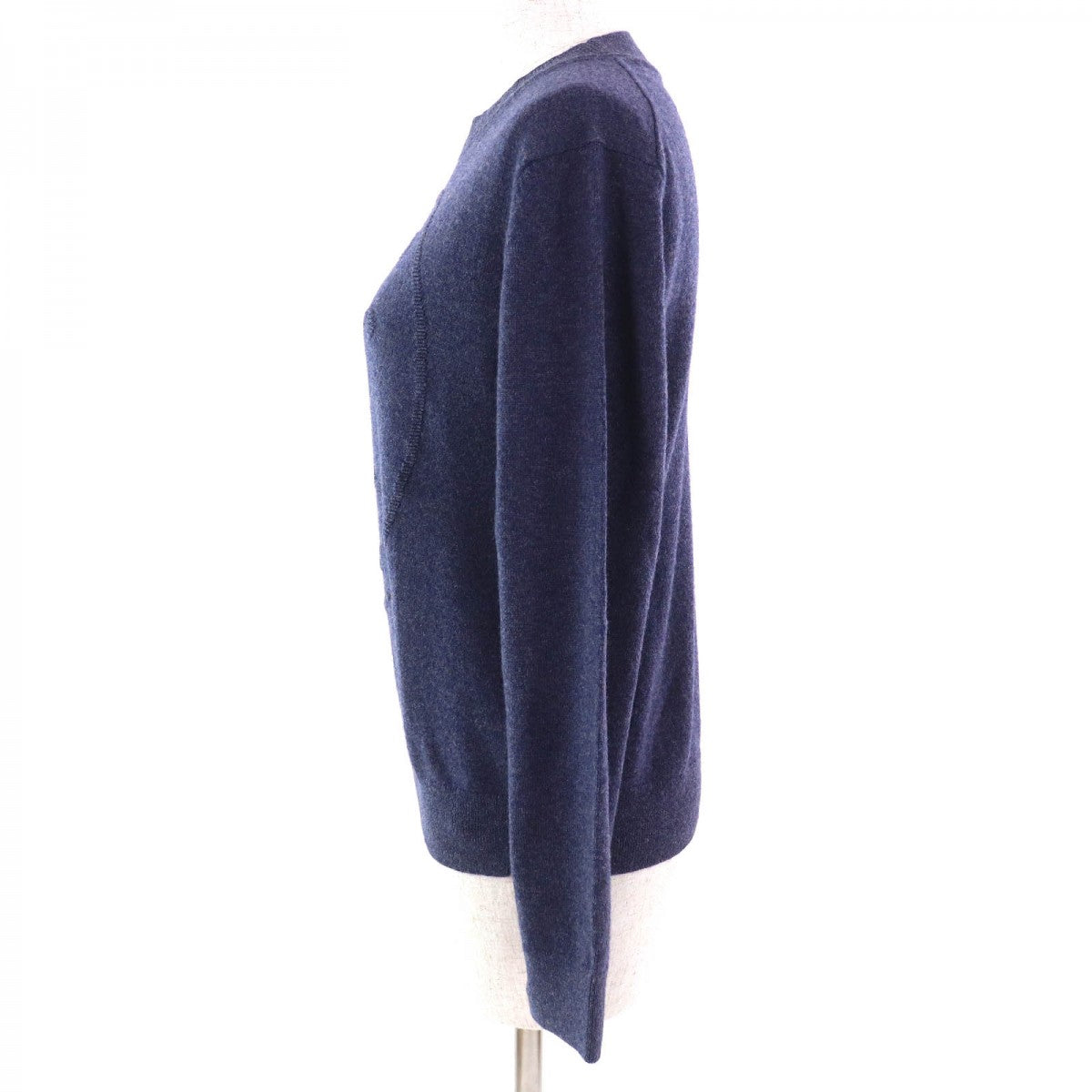 Knit Cashmere Navy Type Handbag Travel Bag