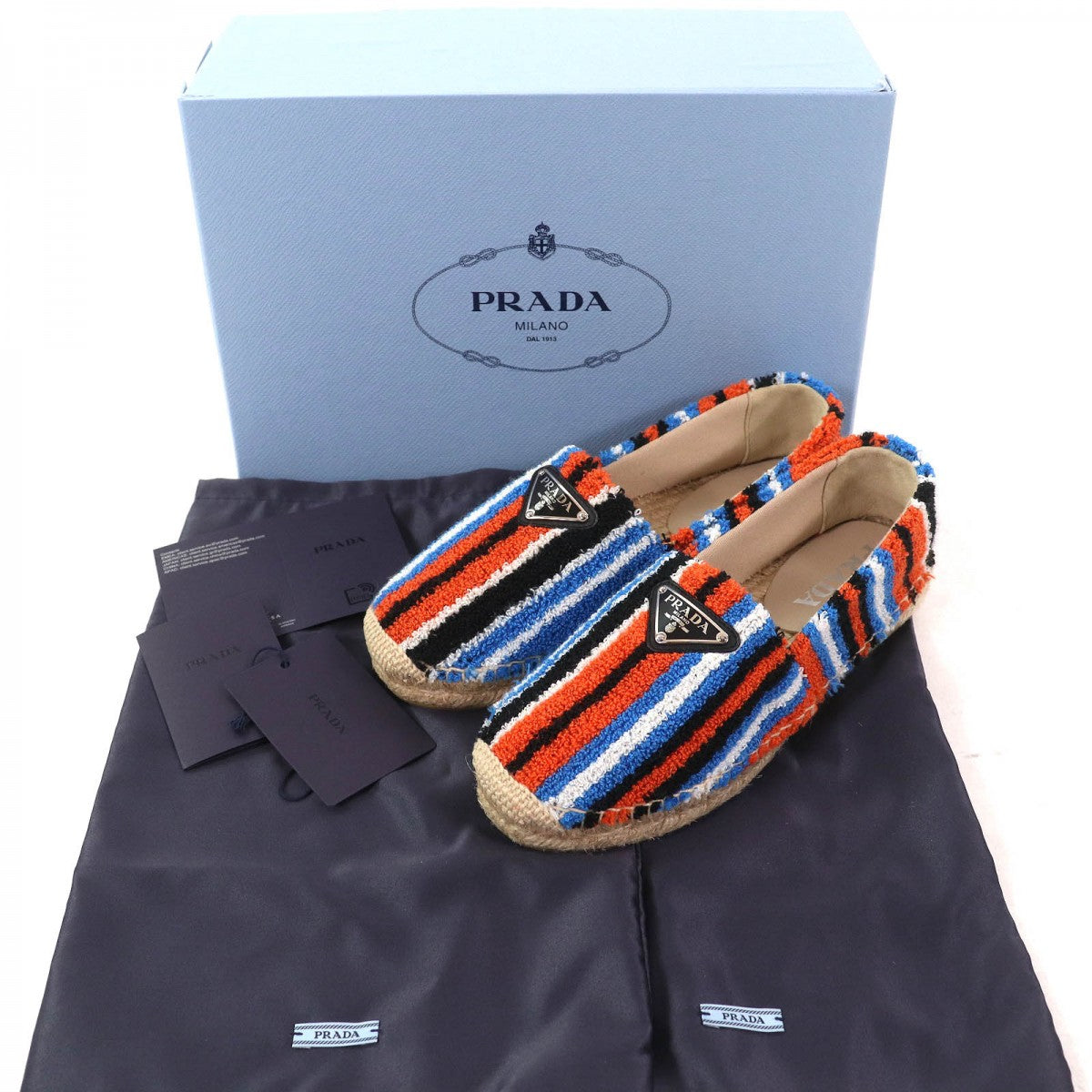 Slip On Fabric Multicolor Terry Cloth Handbag Travel Bag