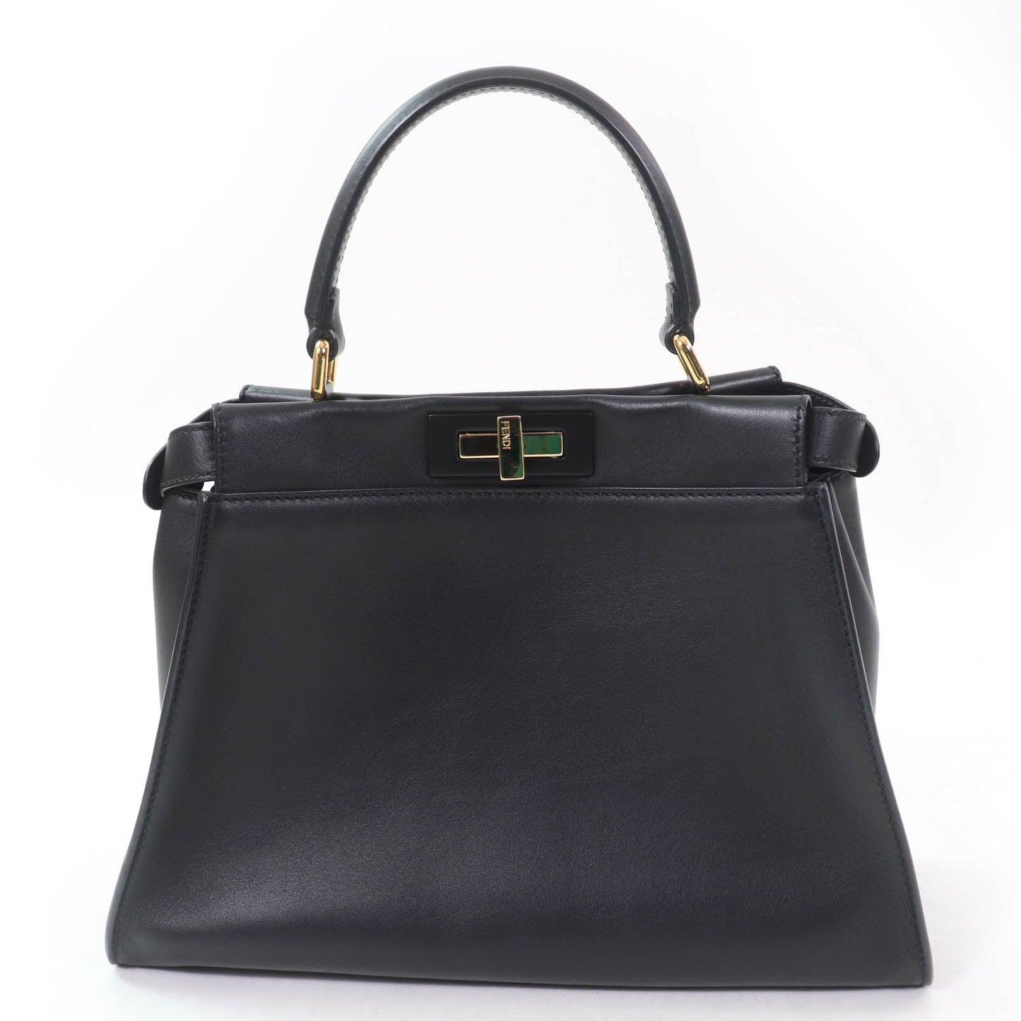 Fendi Peek Boo Nappa 2Way Bag Leather Travel Bag