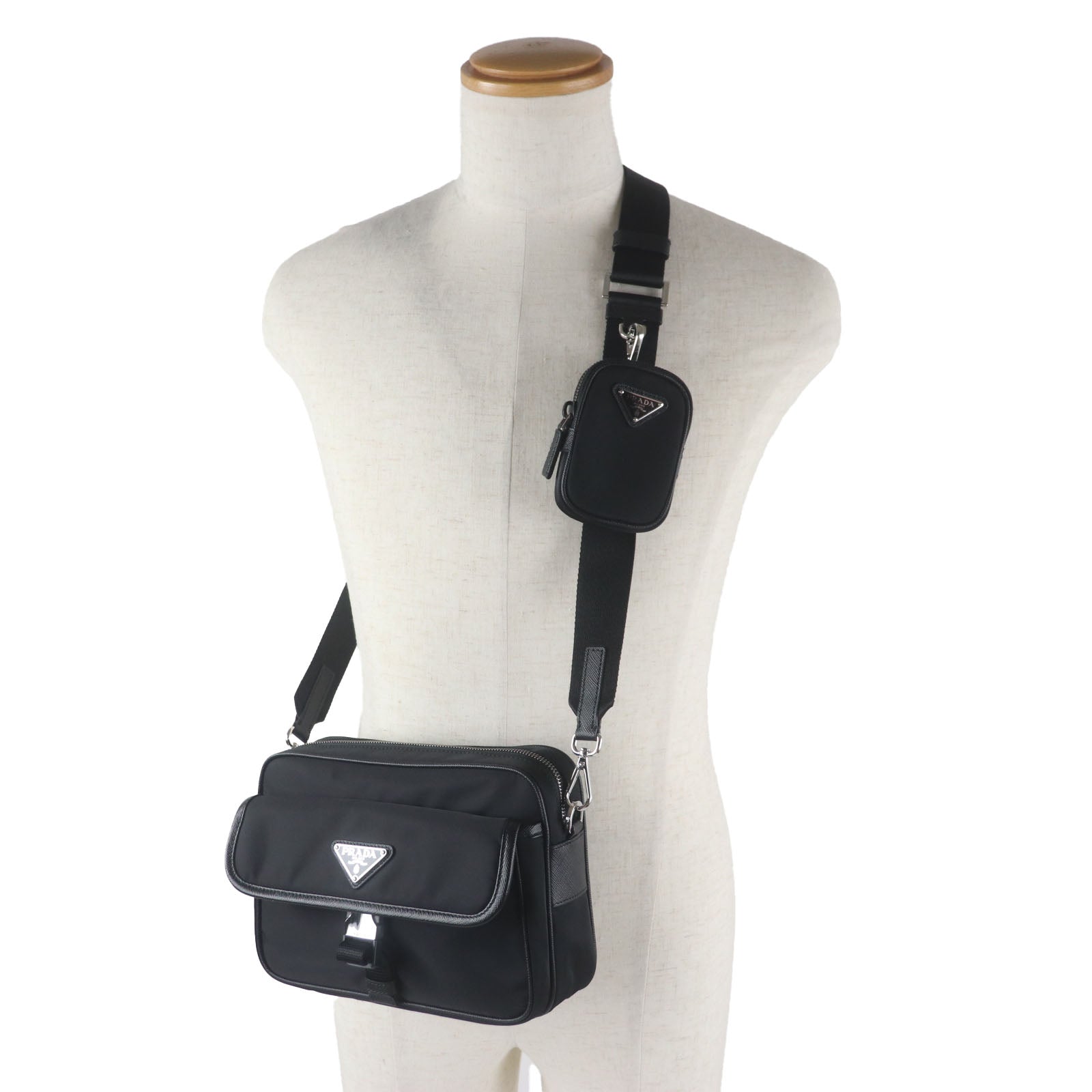 Prada 2Vh133 Shoulder Bag Nylon