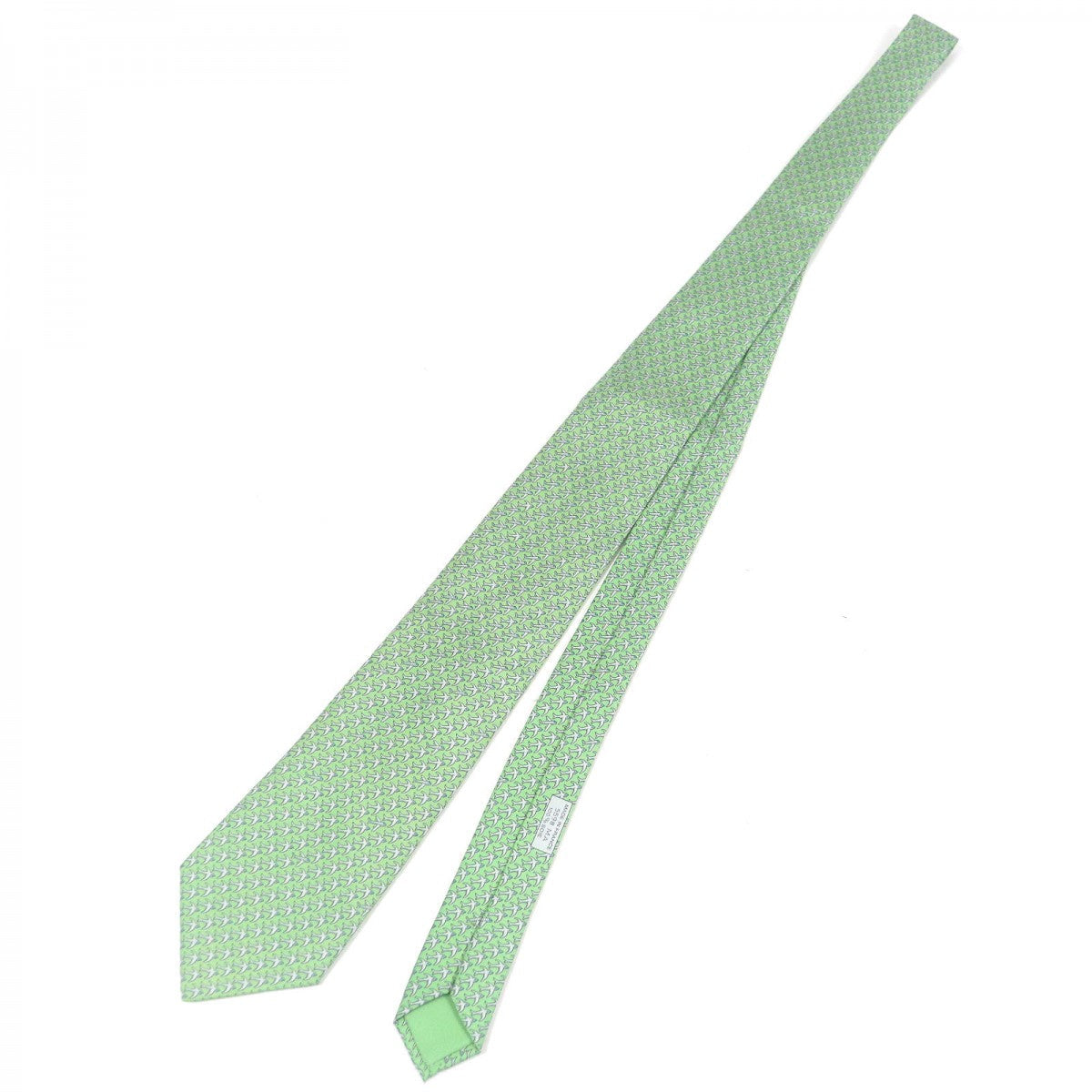 Tie Silk Handbag Green Travel Bag