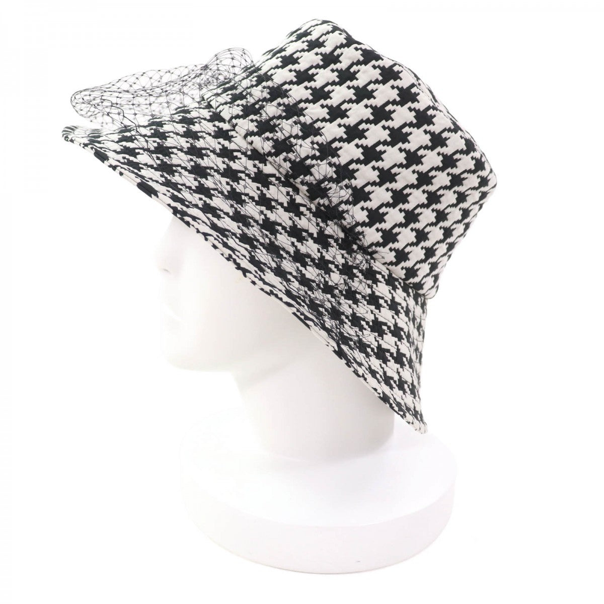 Dior Christian Hat Polyester Handbag Black White Travel Bag