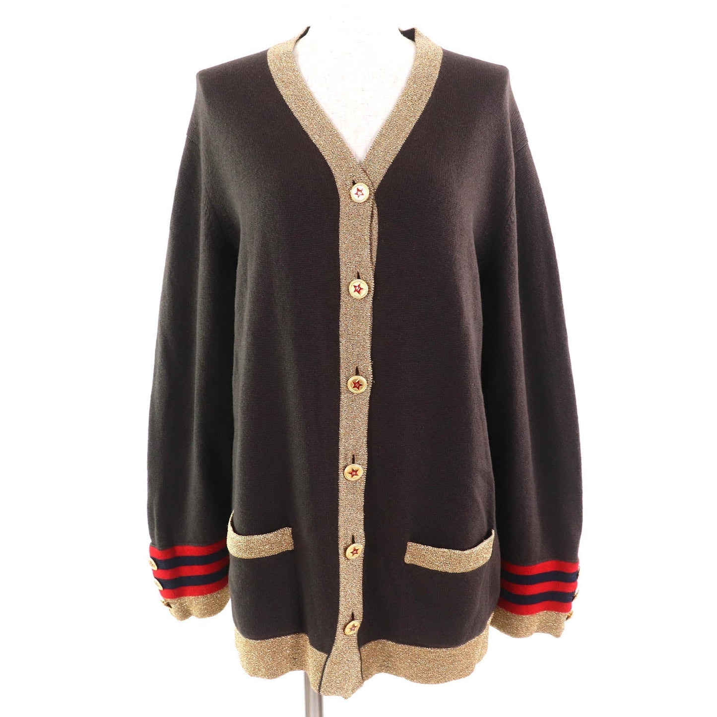 Chanel COCO Mark Star Button Cashmere Cardigan Apparel