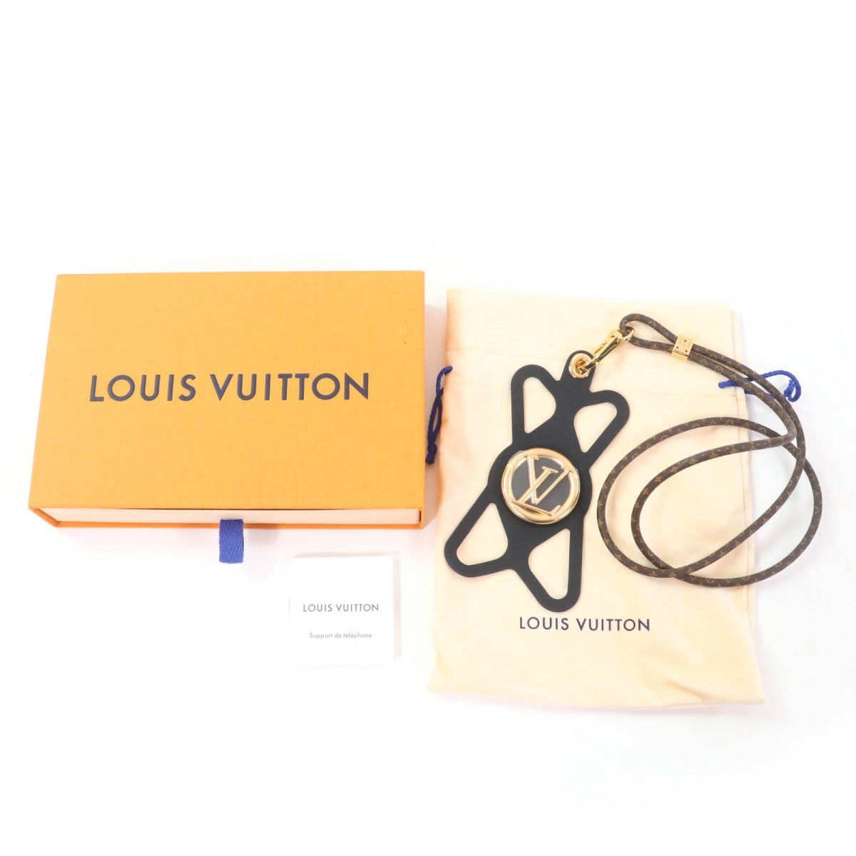 Louis Vuitton Mobile phones smartphone accessories M68382 Monogram Canvas Black Brown Handbag