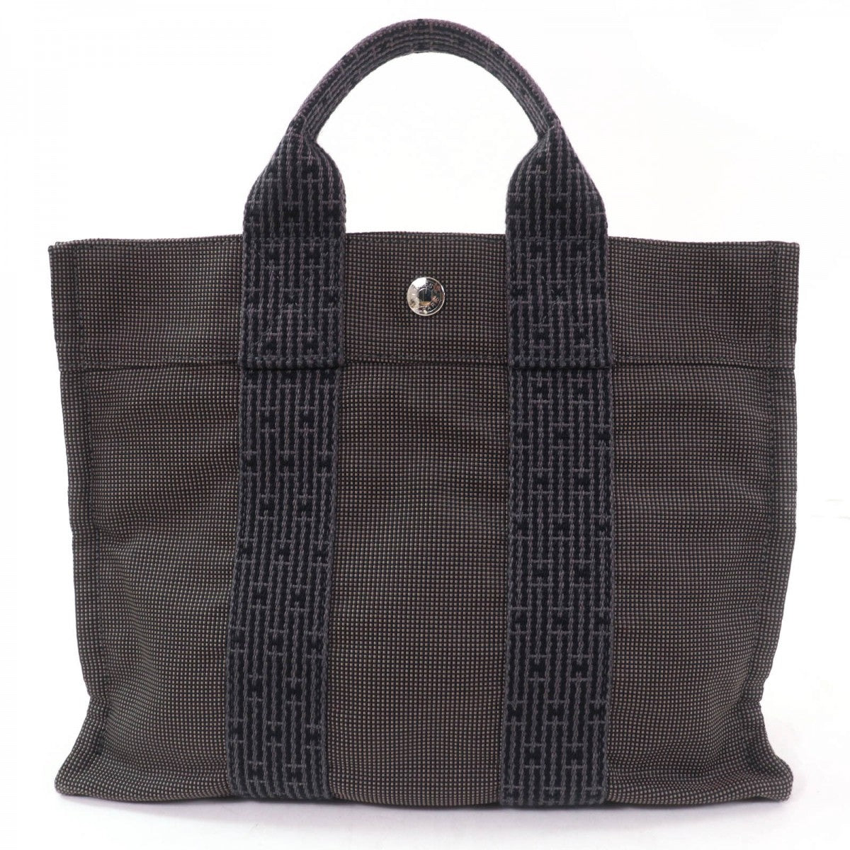 Hermes Tote Bag Polyamide Her Line Pm Gray