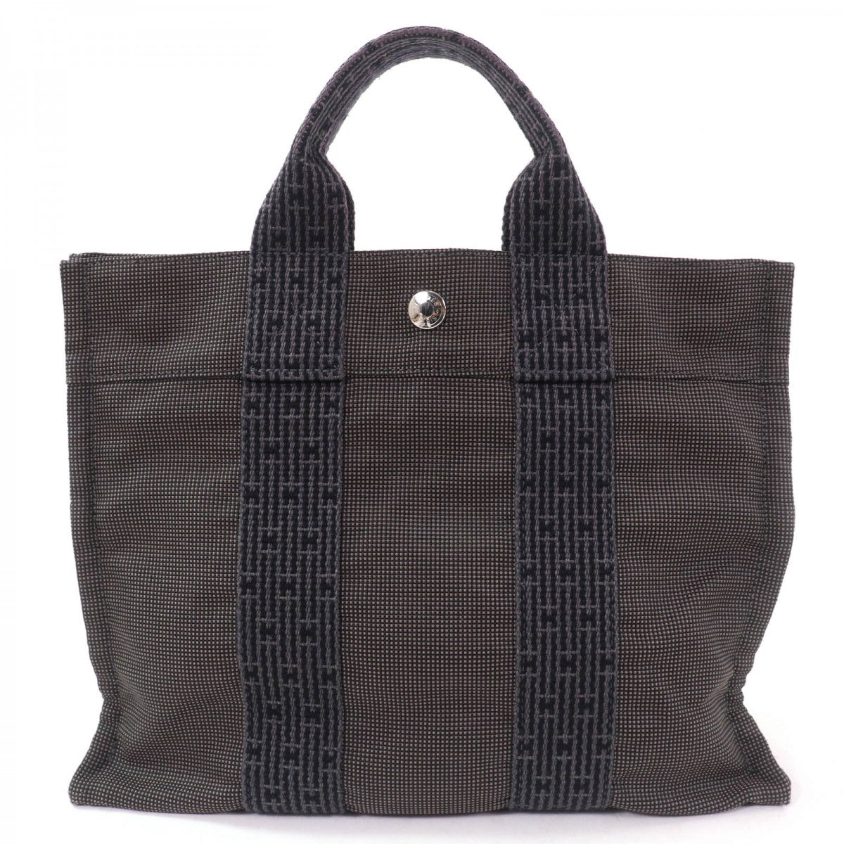 Hermes Tote Bag Polyamide Her Line Pm Gray