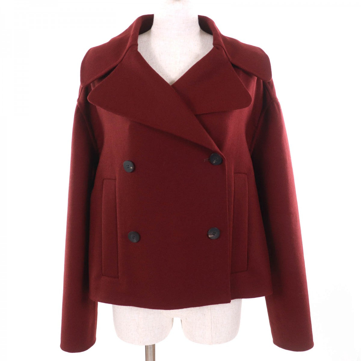 Dior Christian Coat Wool Bordeaux Handbag Travel Bag