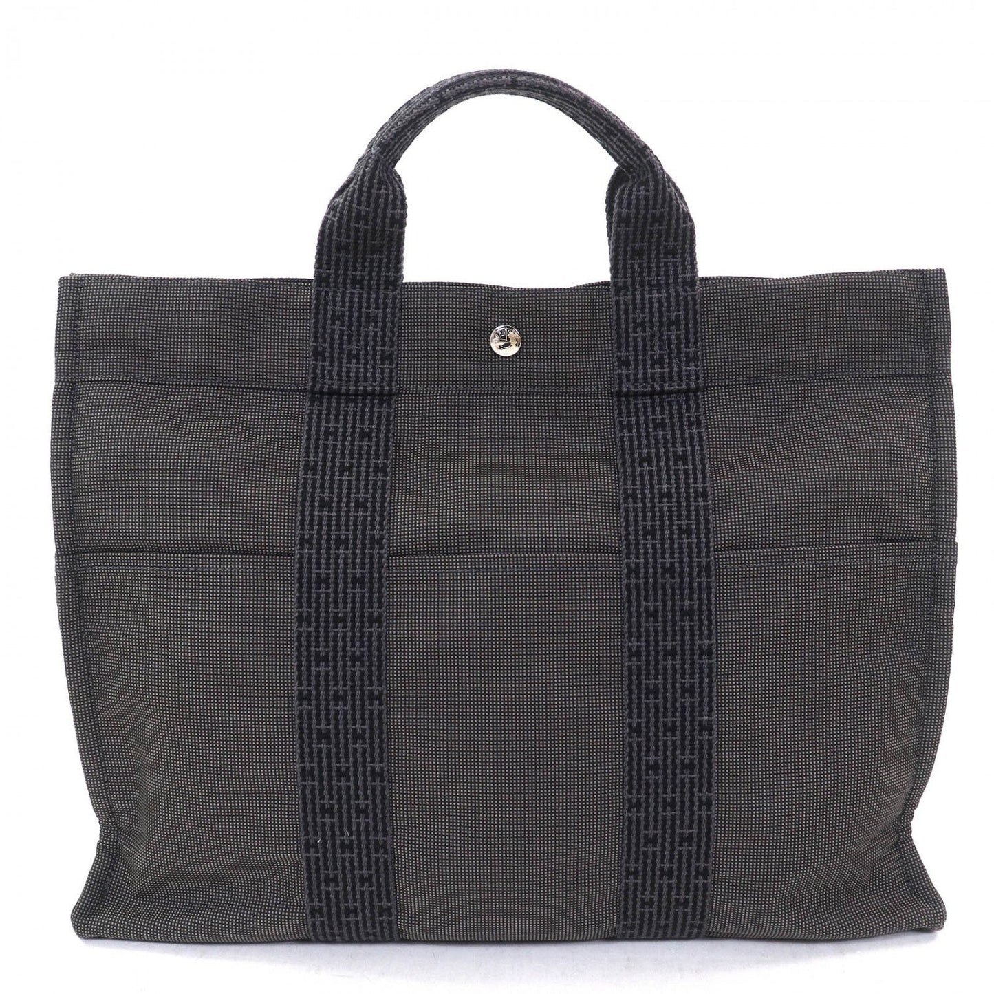 Hermes Tote Bag Polyester Type Her Line Mm Gray