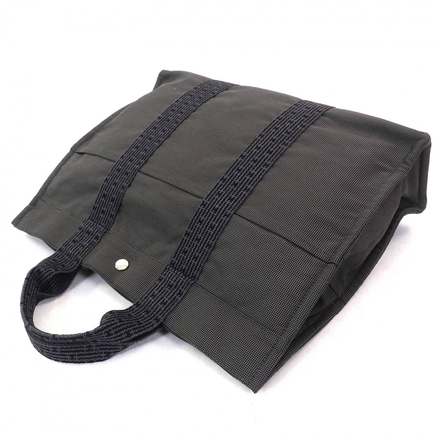 Hermes Tote Bag Polyester Type Her Line Mm Gray