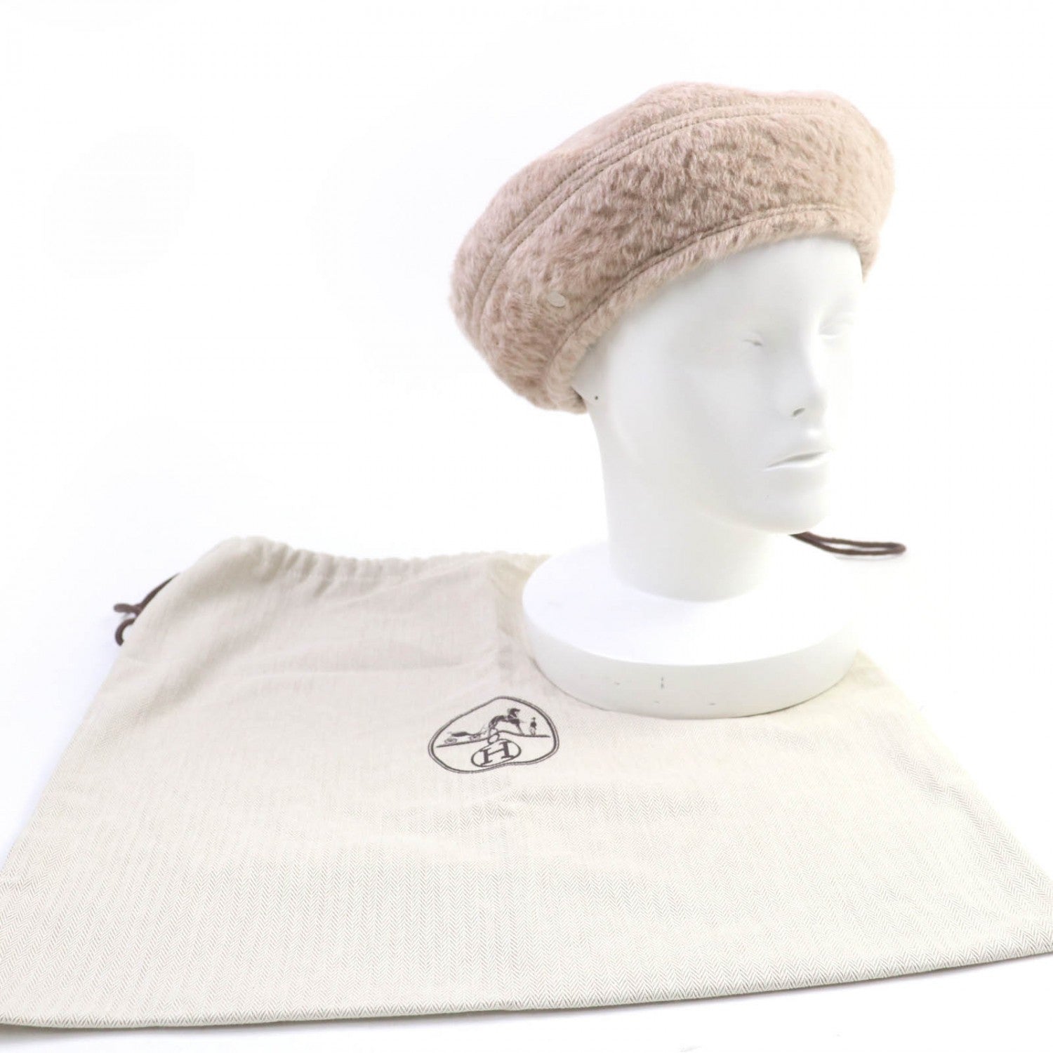Beret Alpaca Saint Honoré Handbag Beige Travel Bag