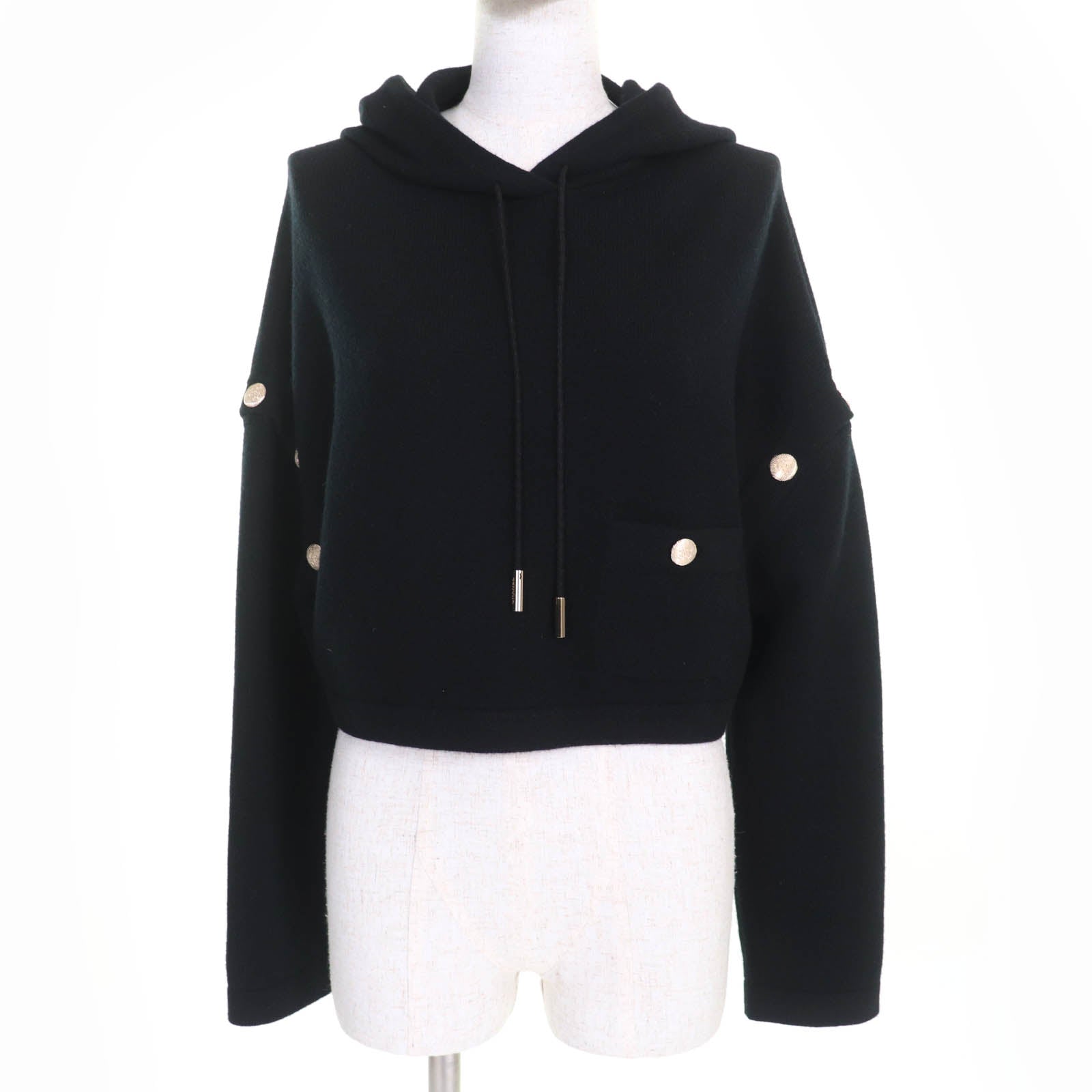 Chanel COCO Mark Button Cashmere 2way Knit