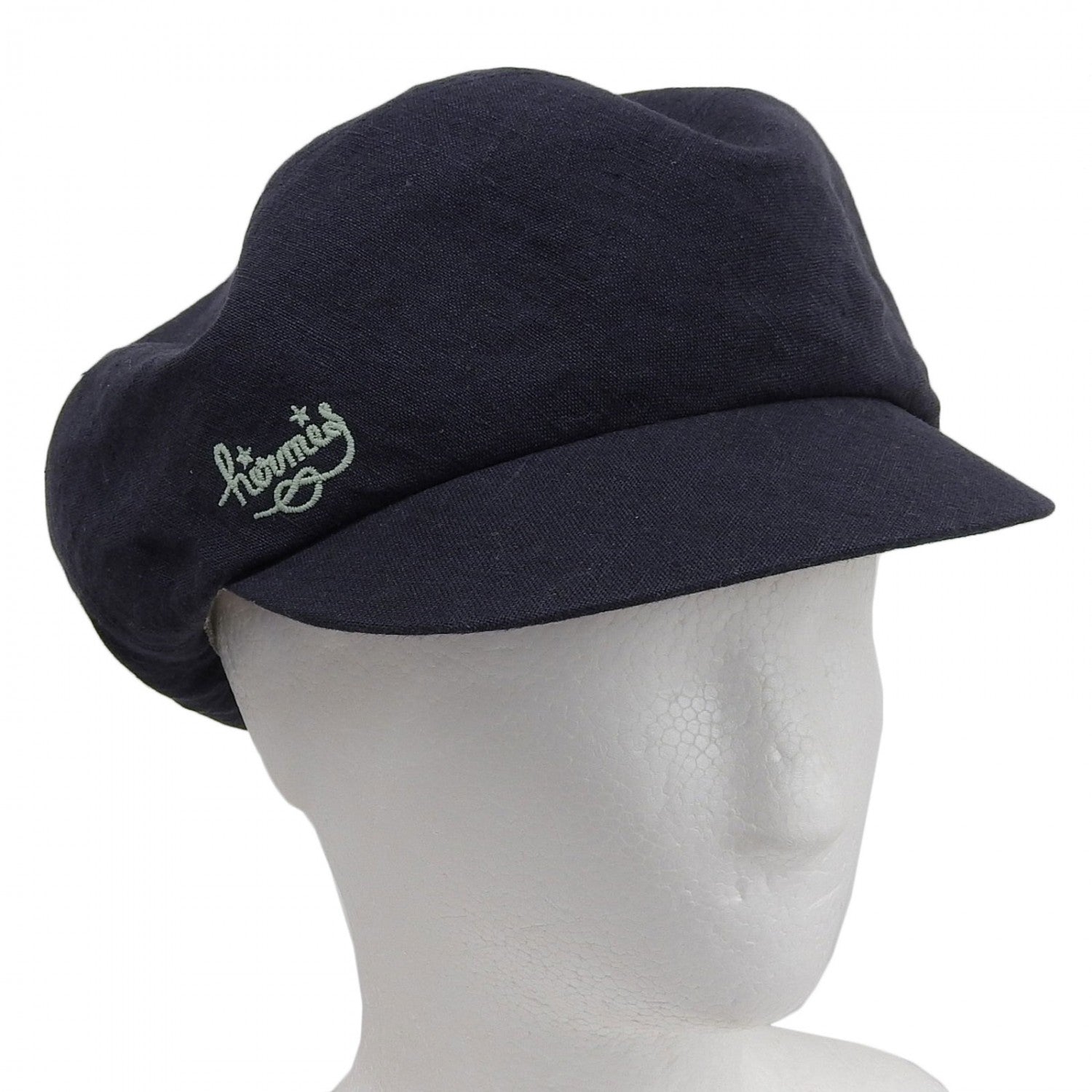 Casquette Linen Navy Handbag Travel Bag