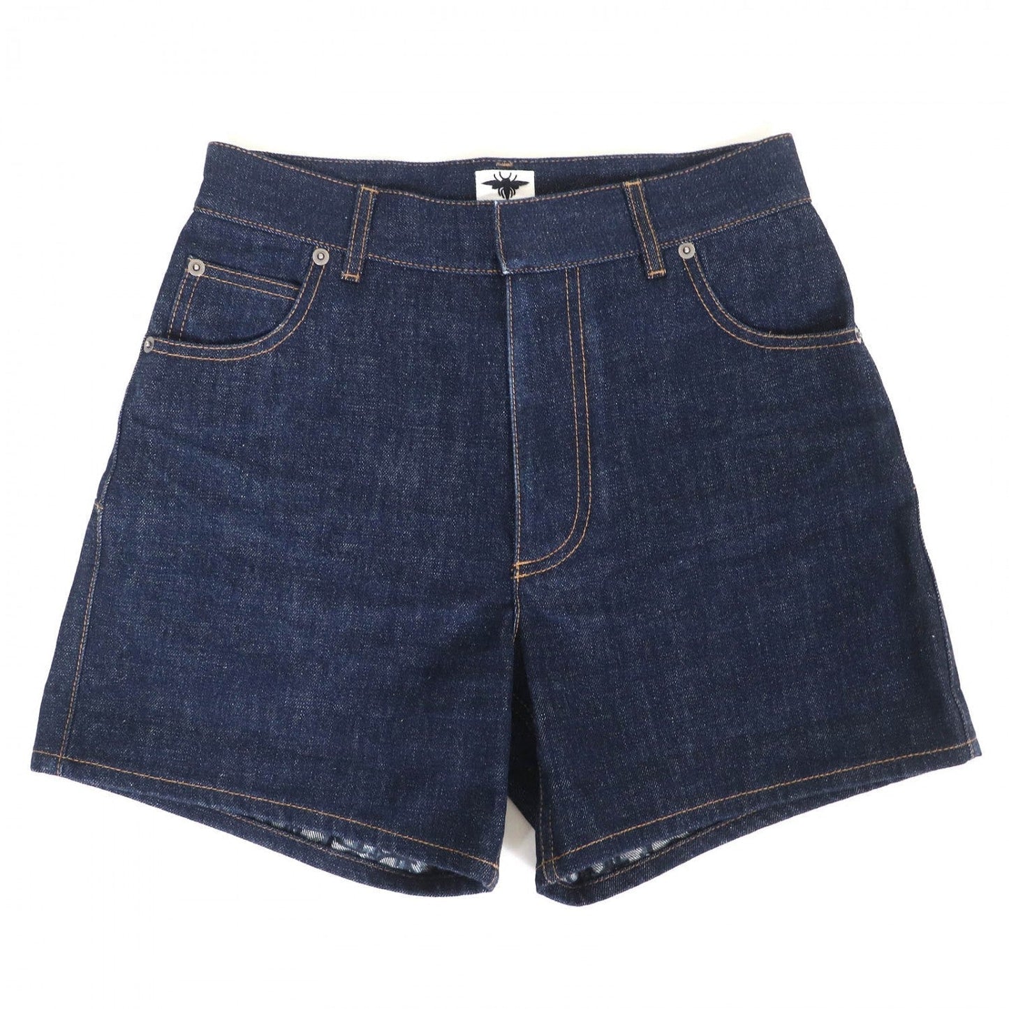 Dior Christian Shorts Cotton Indigo Handbag Blue Travel Bag