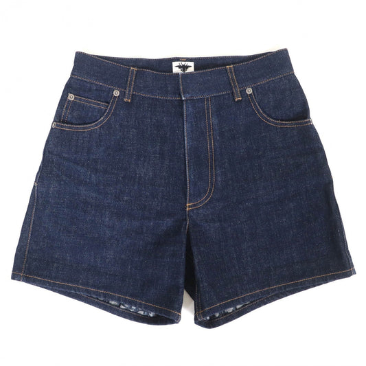 Dior Christian Shorts Cotton Indigo Handbag Blue Travel Bag