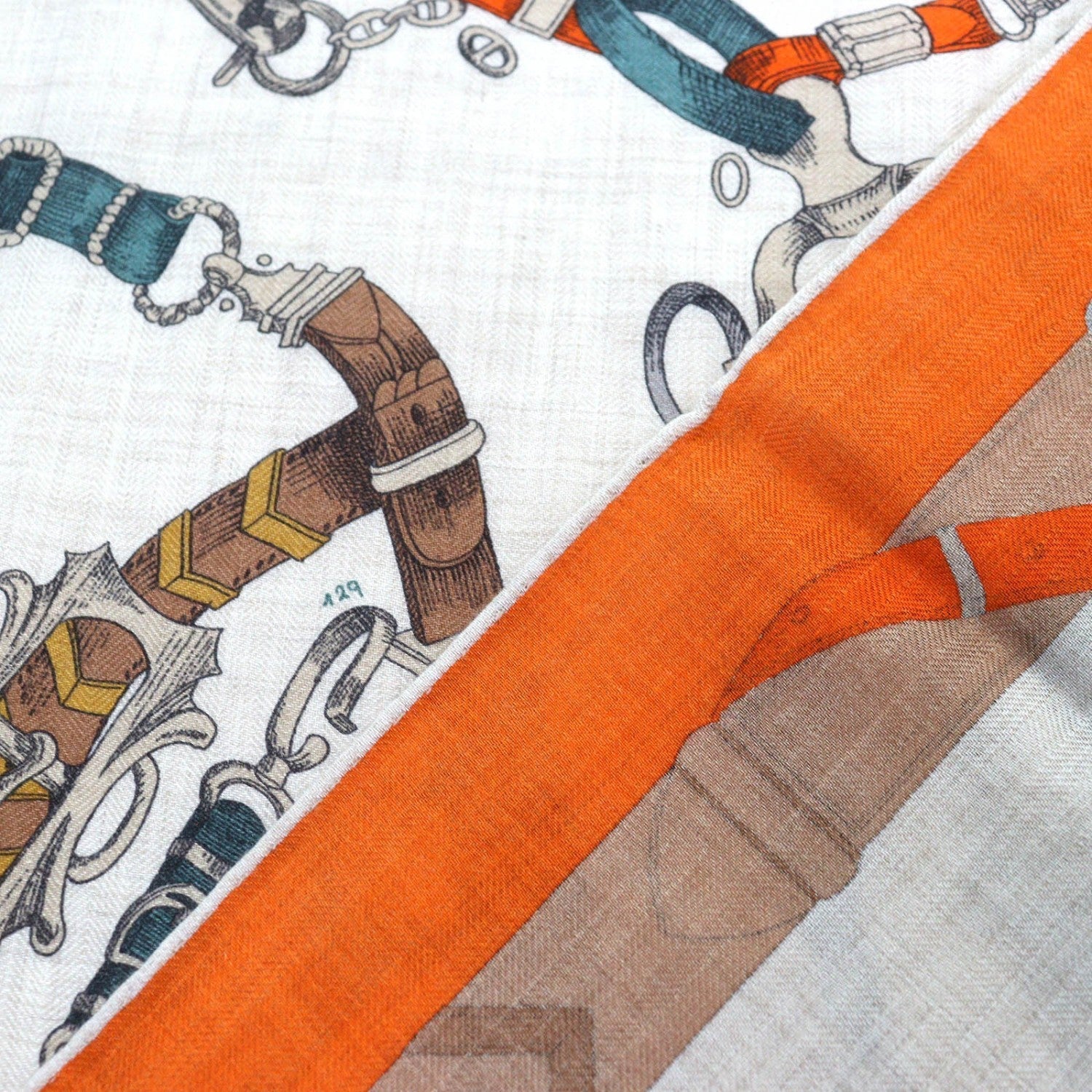 Stall Cashmere Orange Natural Vert De Gris Travel Bag
