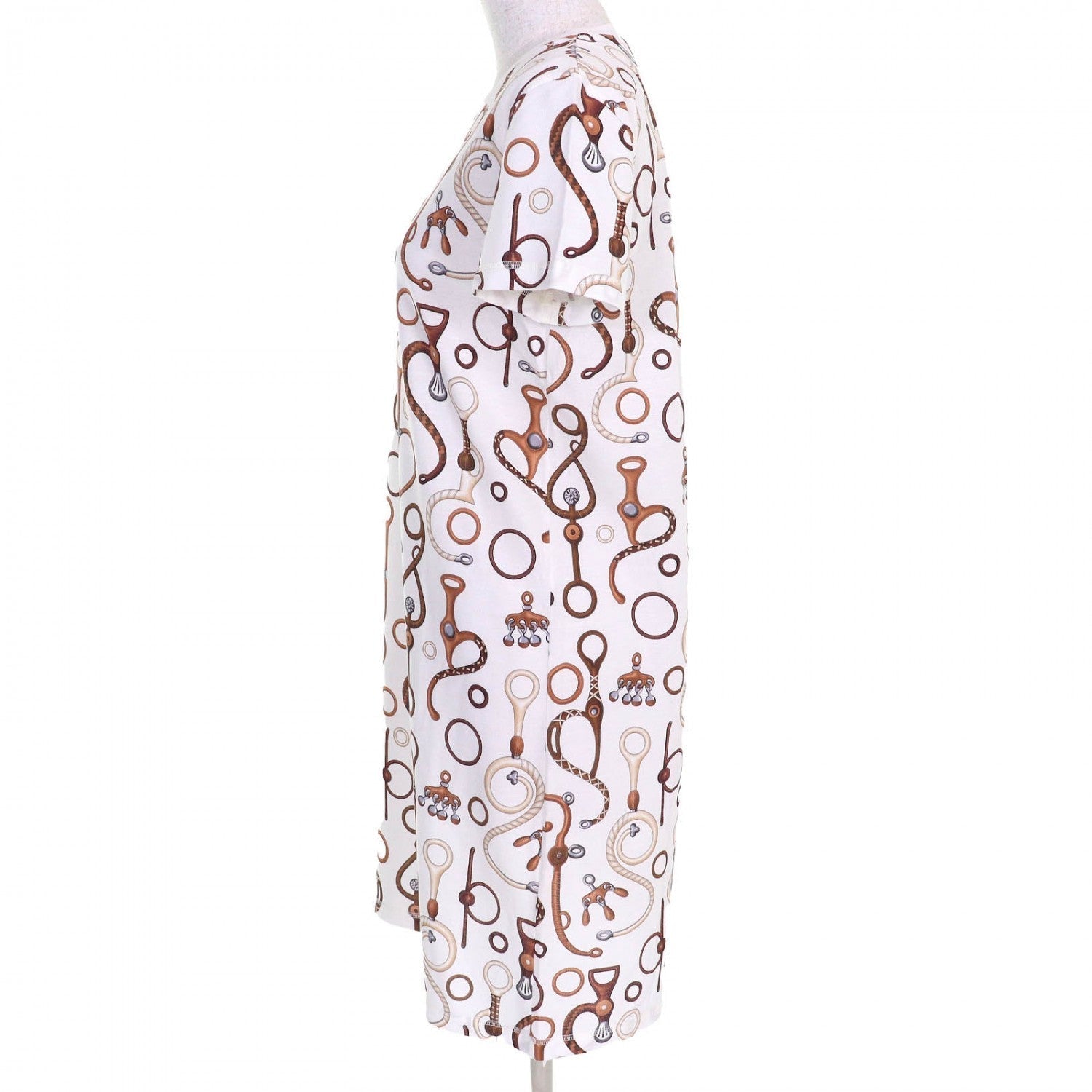 One Piece Cotton Type Panoply Du Cuir White Brown Travel Bag