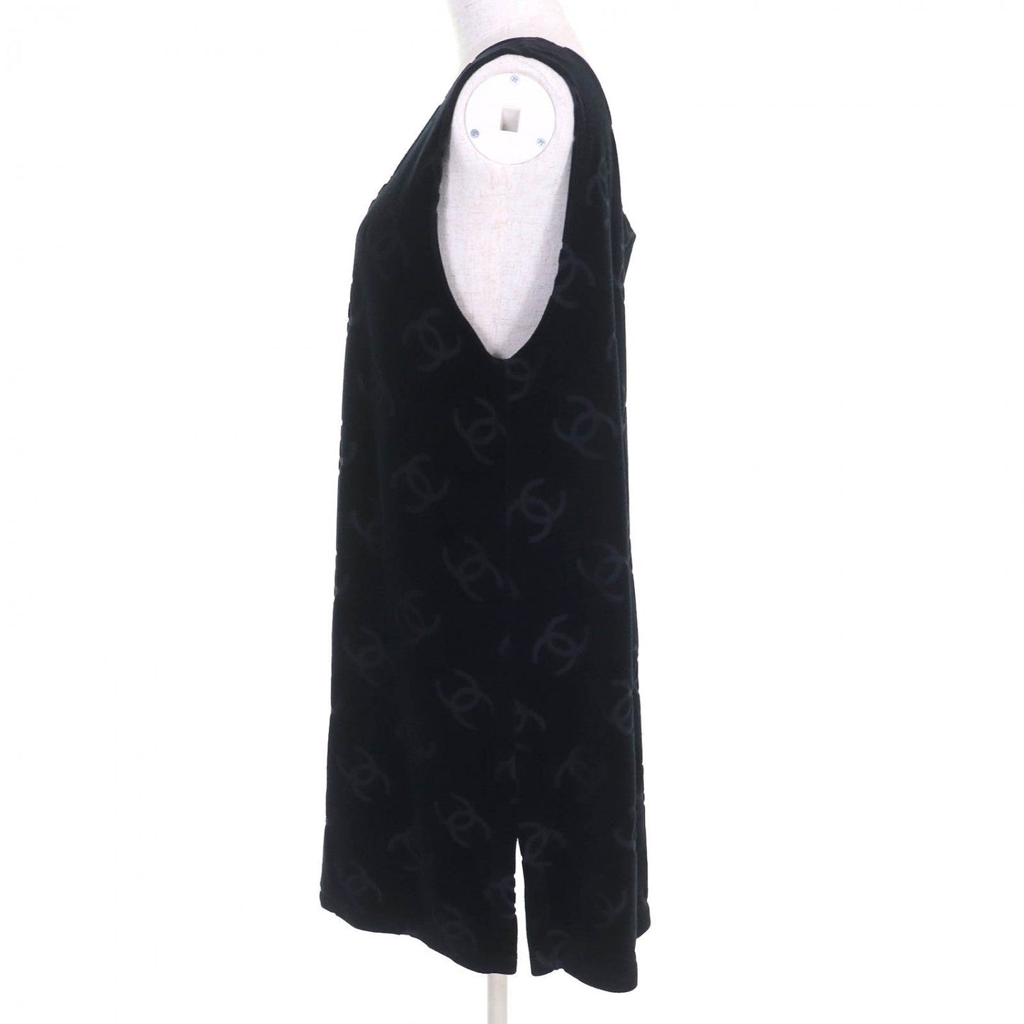 Chanel one piece 96P cotton 42 Black Handbag