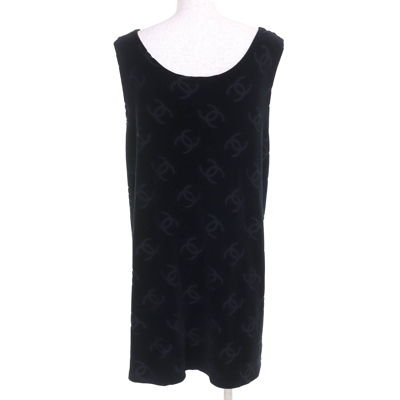 Chanel COCO Mark Velour Sleeveless Top