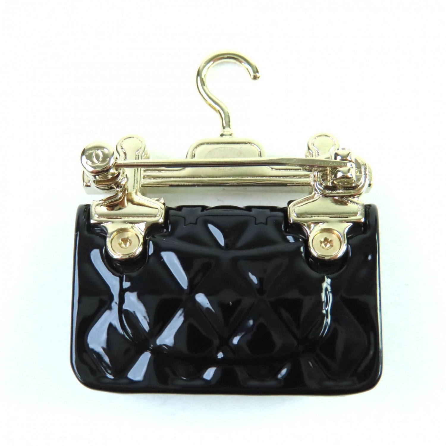 Chanel Brooch B23C Ã£  ¼ Black Handbag