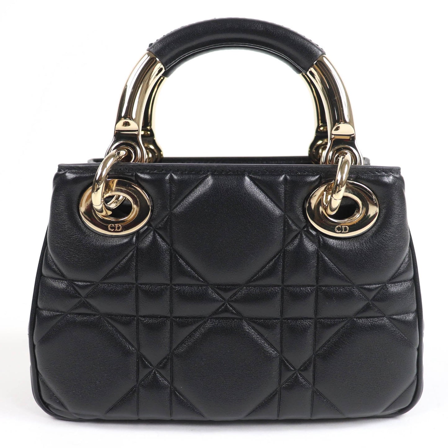 Dior Christian Lady 2Way Handbag Lambskin Travel Bag