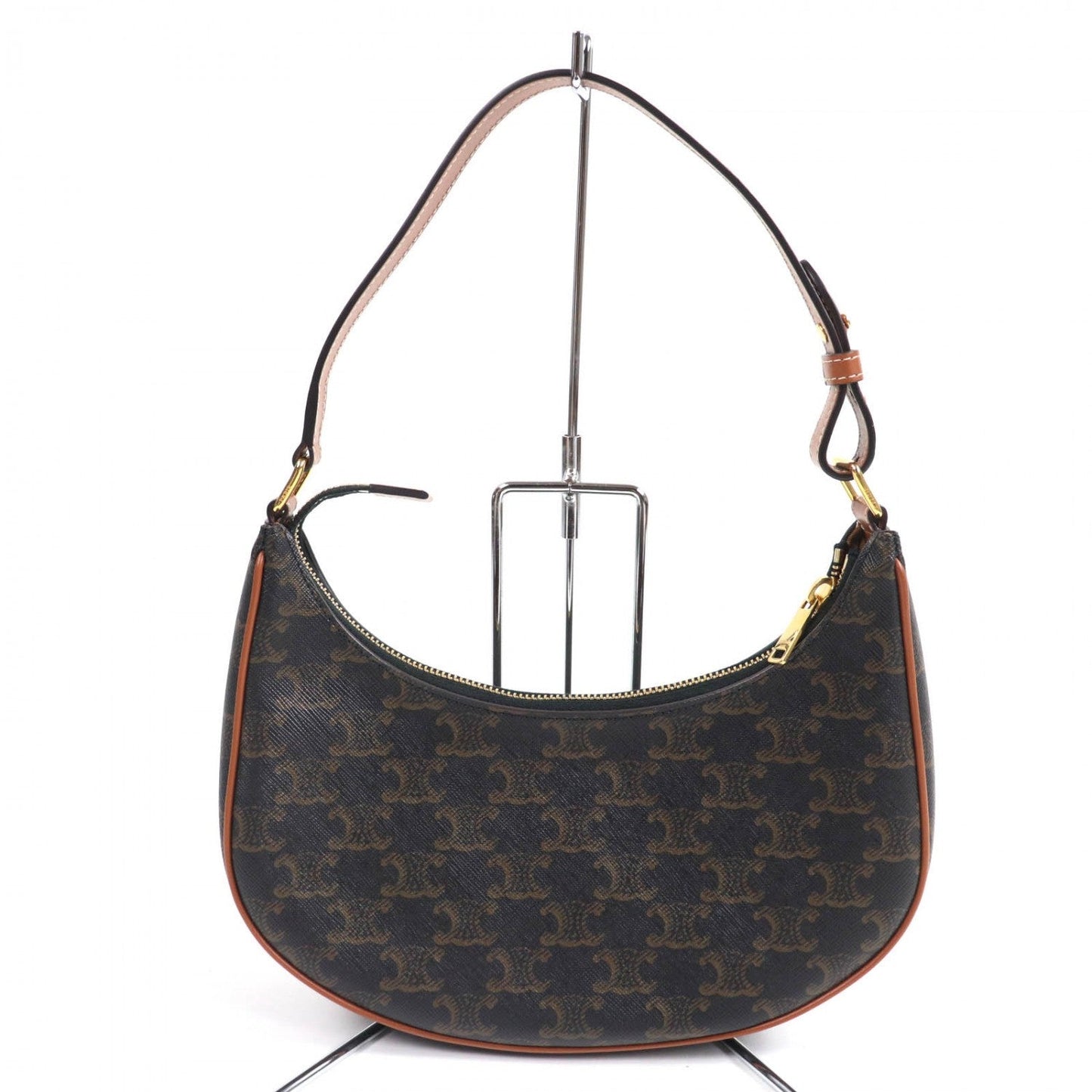 Coated Type Ava Triomphe One Shoulder Bag Canvas Brown