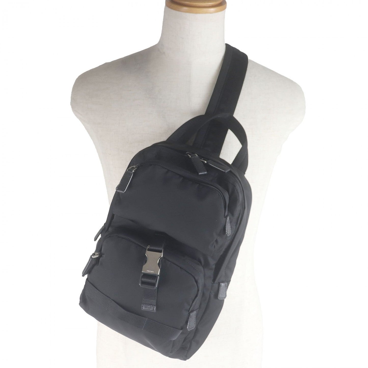Sling Bag Nylon Black Travel Bag