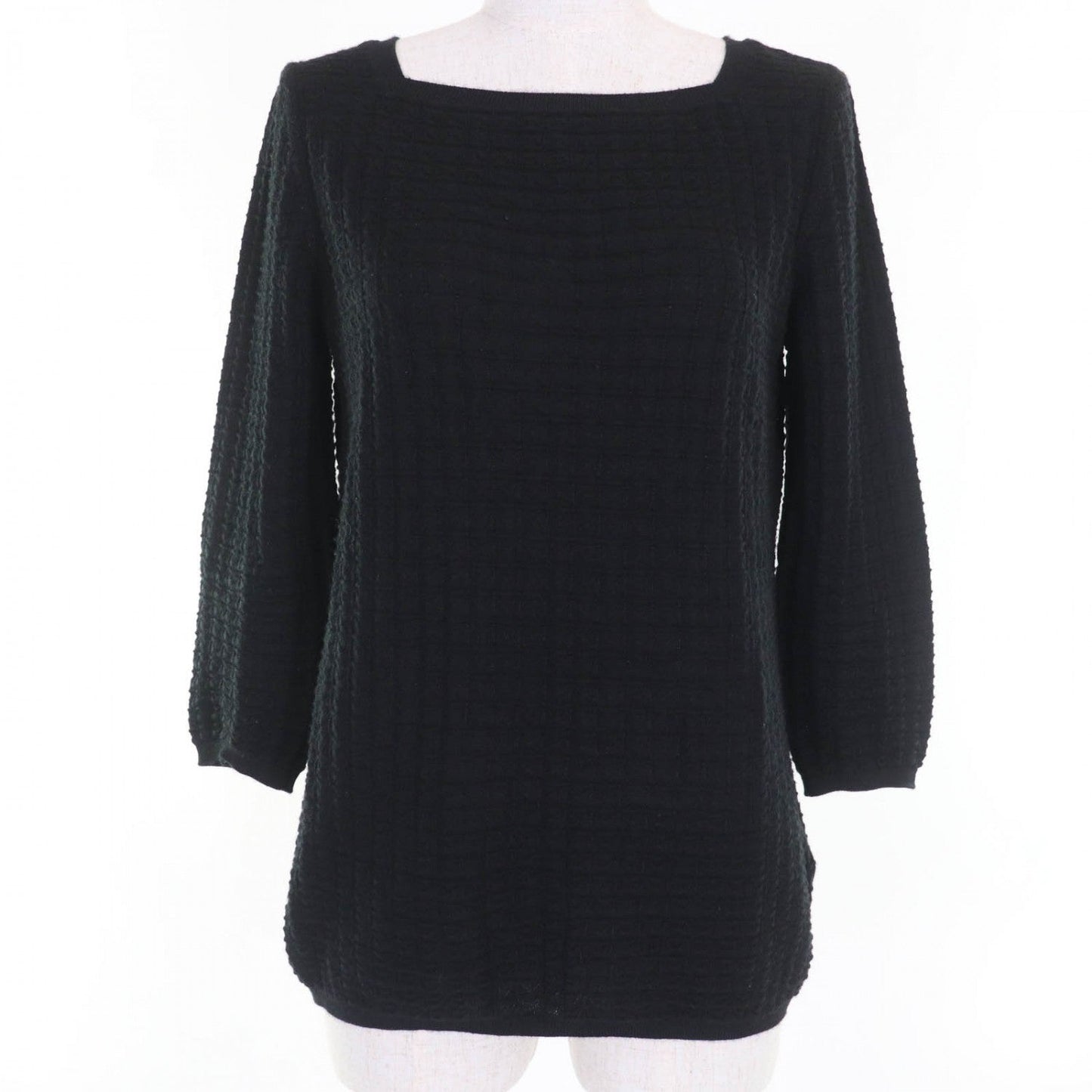 Knit Cashmere Handbag Black Travel Bag