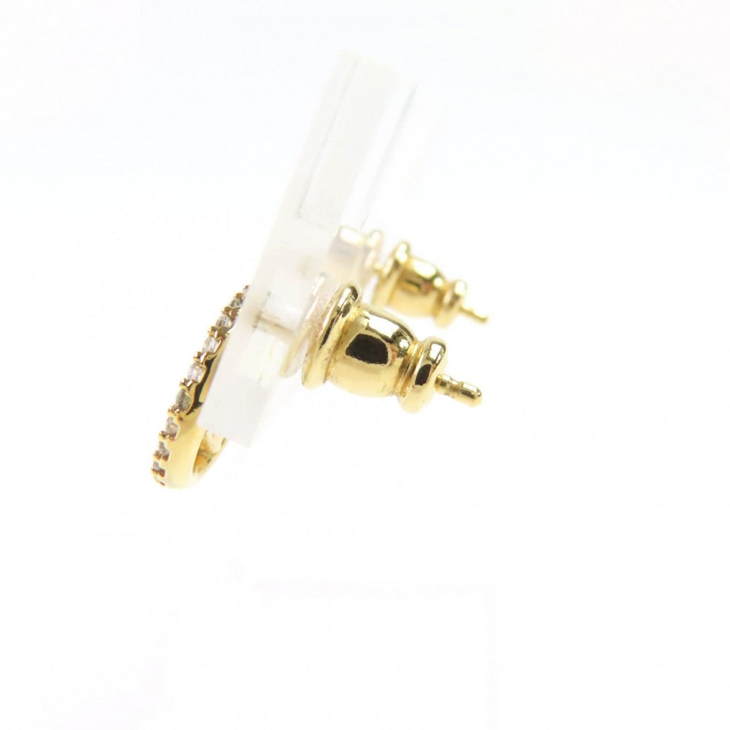 Fendi Pierce Plated Rhinestones Is Pierce Handbag Gold Silver Travel Bag