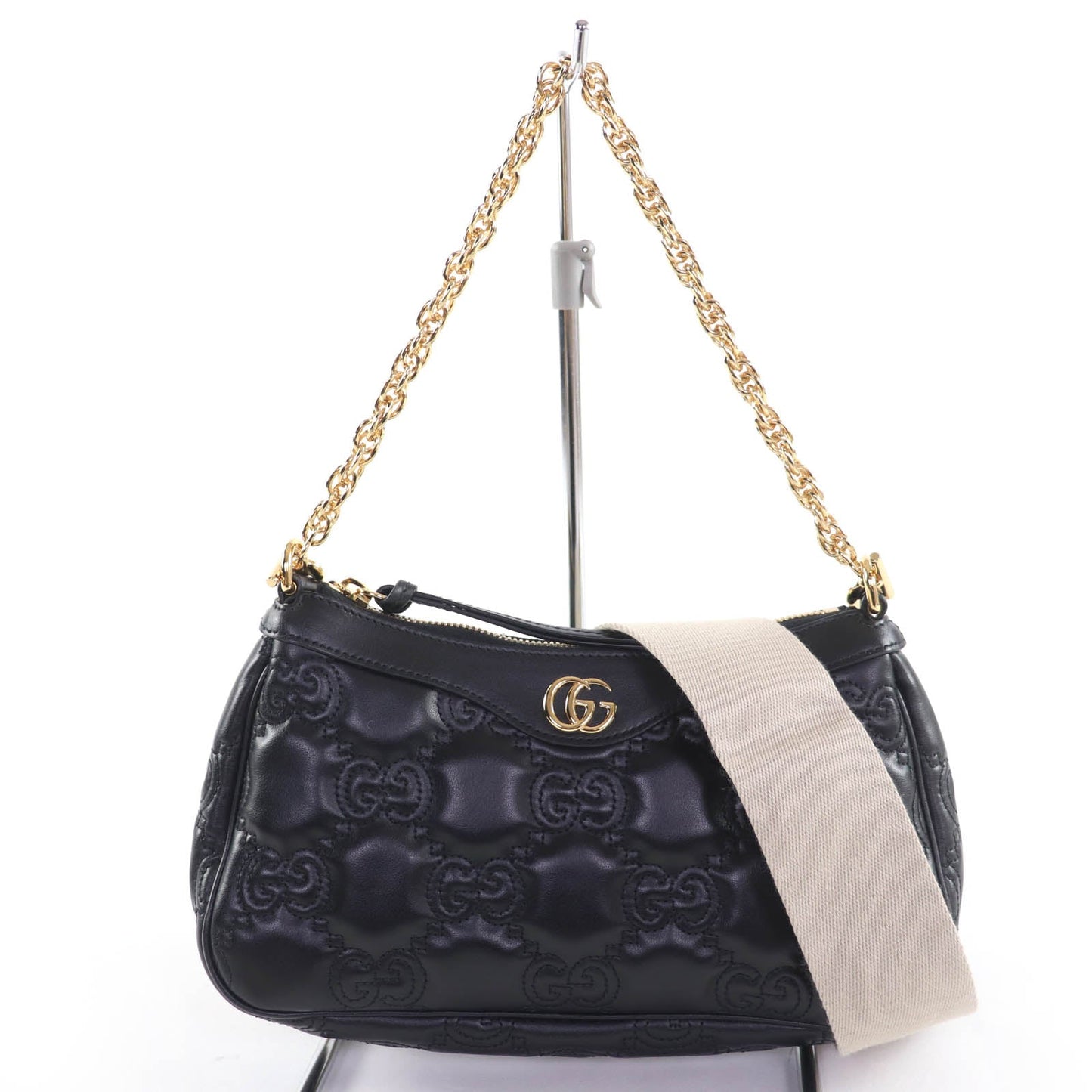 Gucci 2Way Handbag Leather Matelasse Travel Bag Leather Handbag