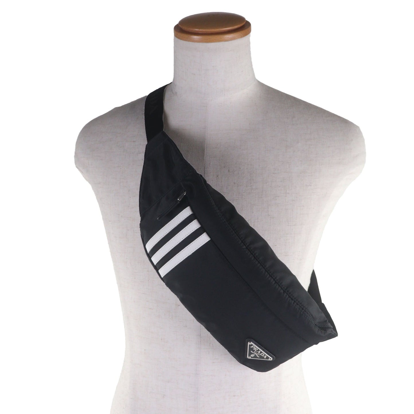 Prada Adidas Re Triangle Sling Bag Nylon Logo Crossbody Bag