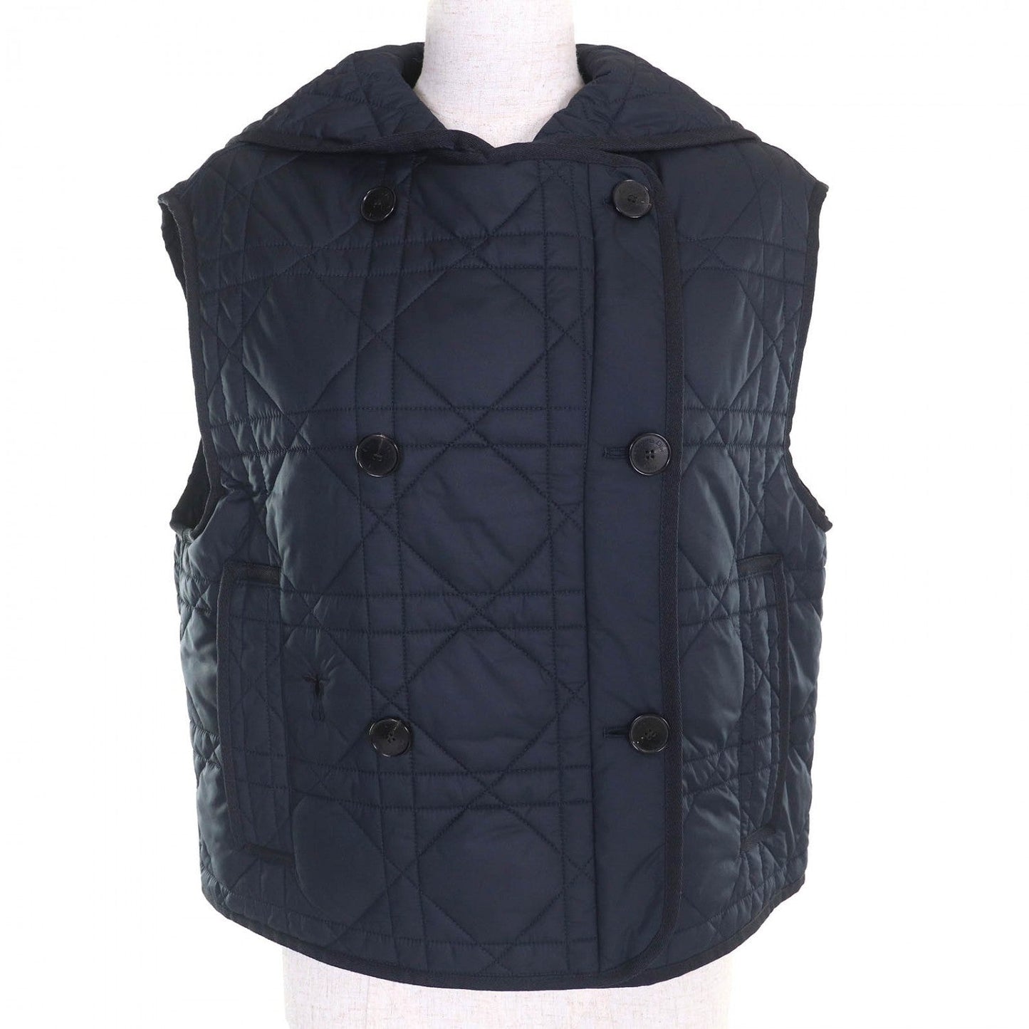 Dior Christian Vest Polyester Navy Handbag Travel Bag