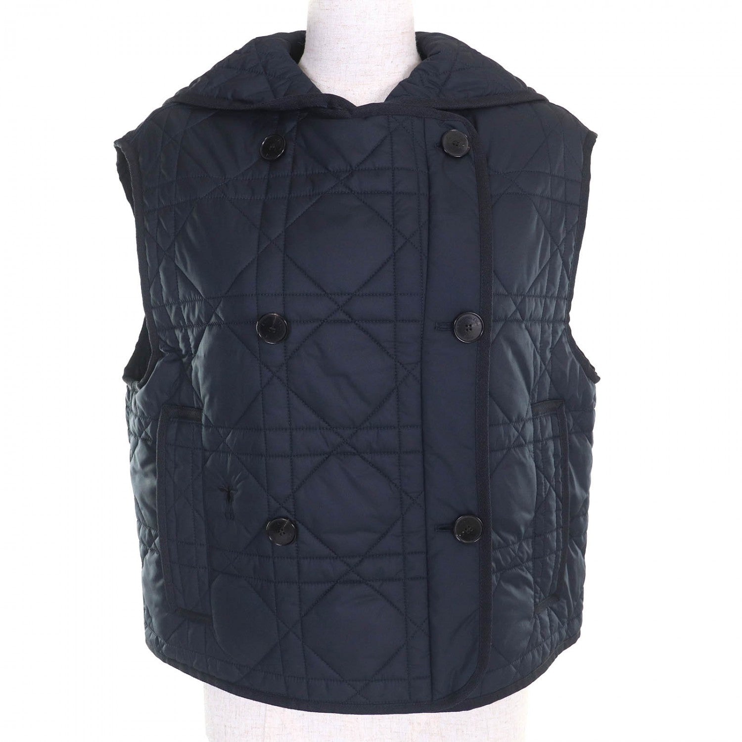 Dior Christian Vest Polyester Navy Handbag Travel Bag