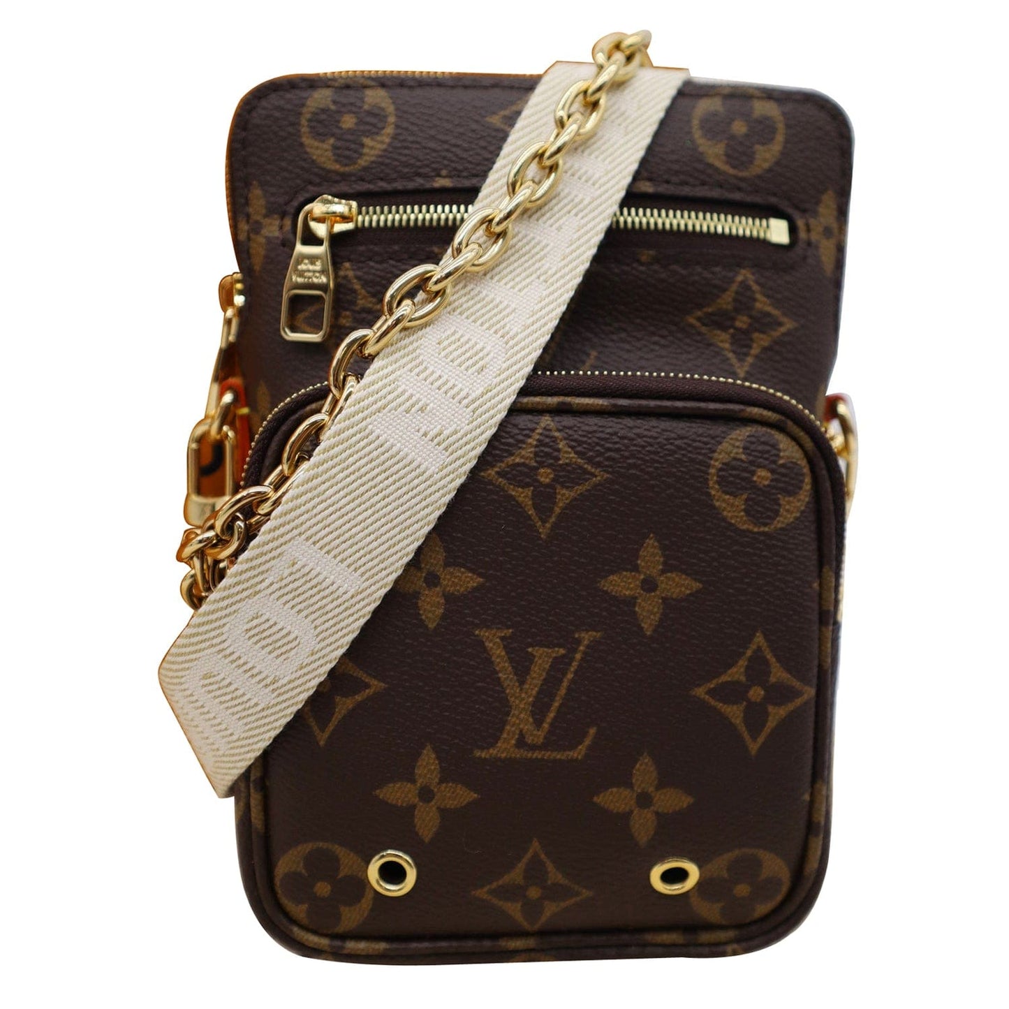 Louis Utility Phone Sleeve Crossbody Bag Canvas Monogram