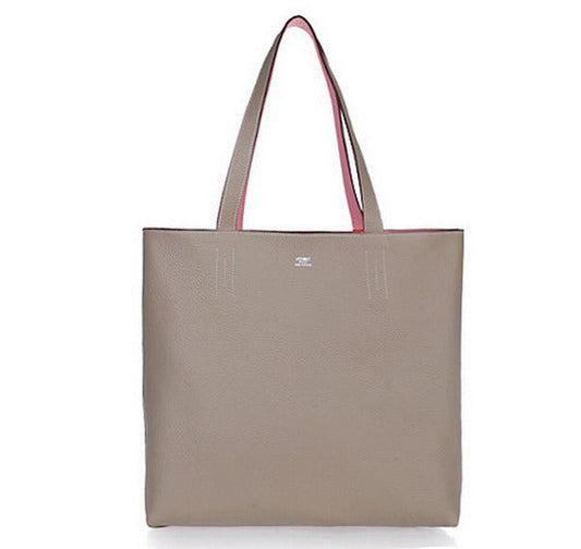 Hermes Luxury Shopping Bag Ladies Grey Travel Bag