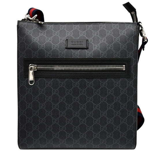 Gucci Supreme Square Messenger Bag Black Crossbody Bag