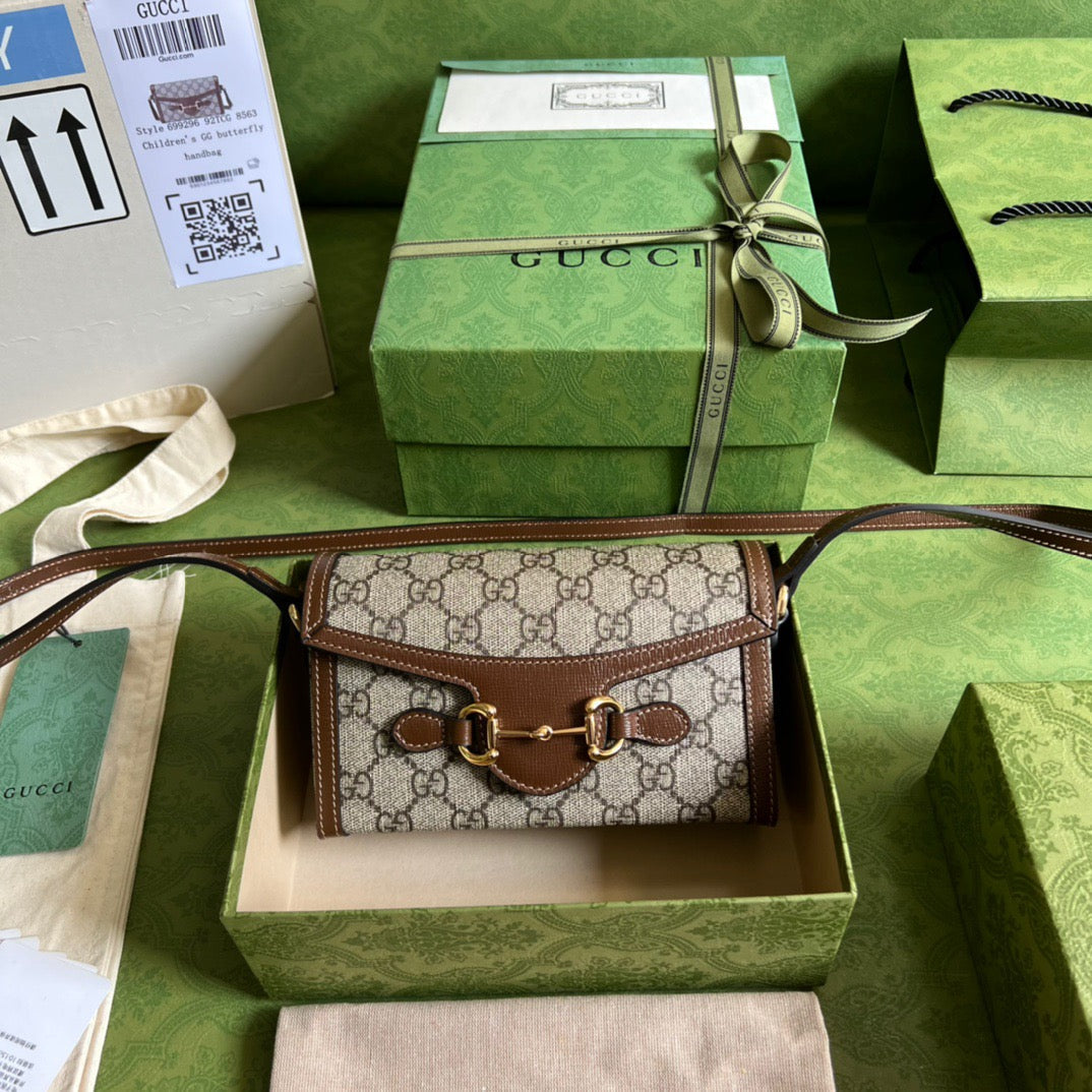 gg Horsebit , ’s 7.1in Beige Mini Bag
