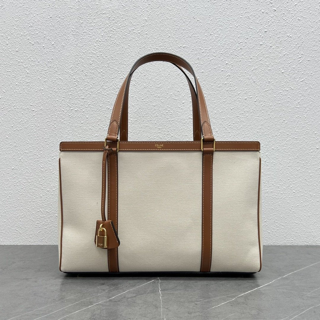 Top Quality Cabas Textile Natural For Women Tan Medium Travel Bag