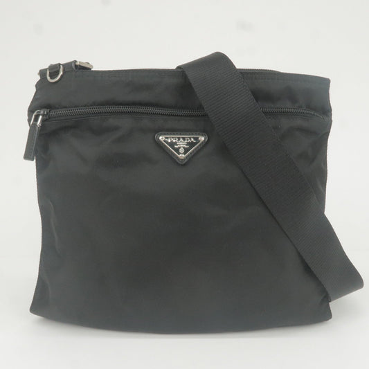 Prada Prada Logo Nylon Leather Shoulder Bag Nero Black 1Bc137 35740 13