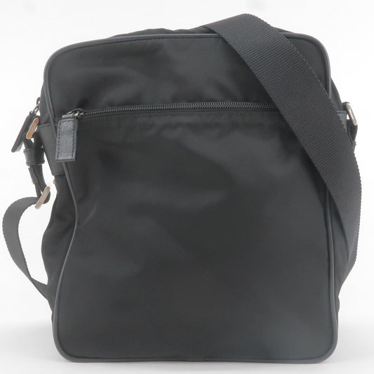Prada Prada Nylon Leather Shoulder Bag Crossbody Bag Nero