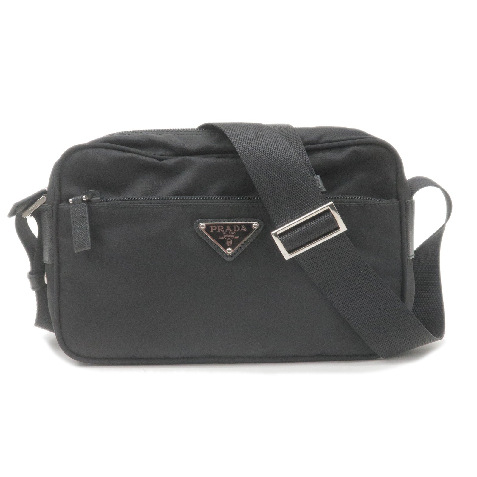 Prada Prada Logo Nylon Leather Shoulder Bag Crossbody Bag 1Bc167 36701 18