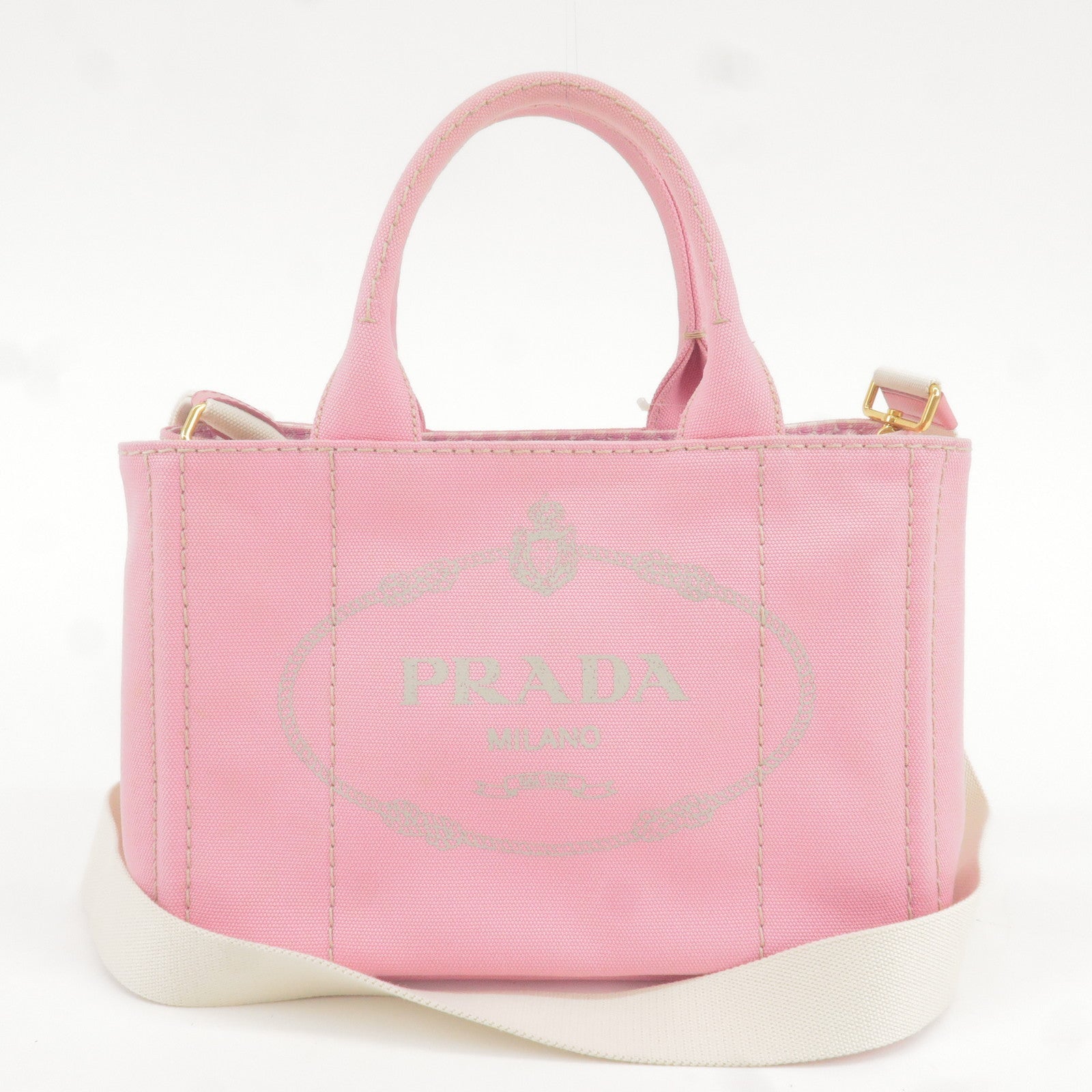 Prada Prada Canapa Mini Canvas 2Way Bag Shoulder Bag 1Bg439 36331 8