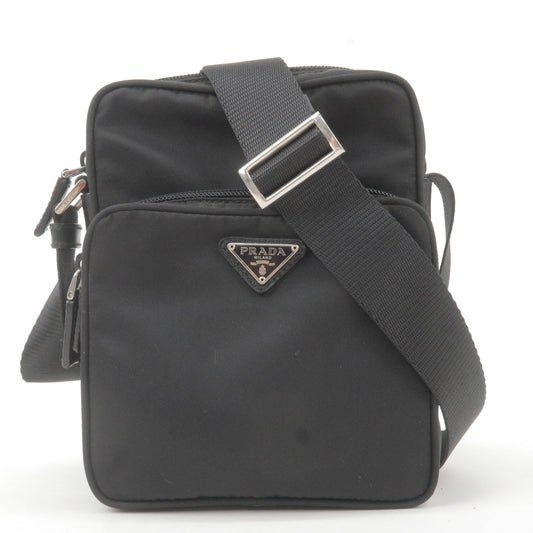 Prada Prada Logo Nylon Leather Shoulder Bag Nero Black Bt0169 36102 10